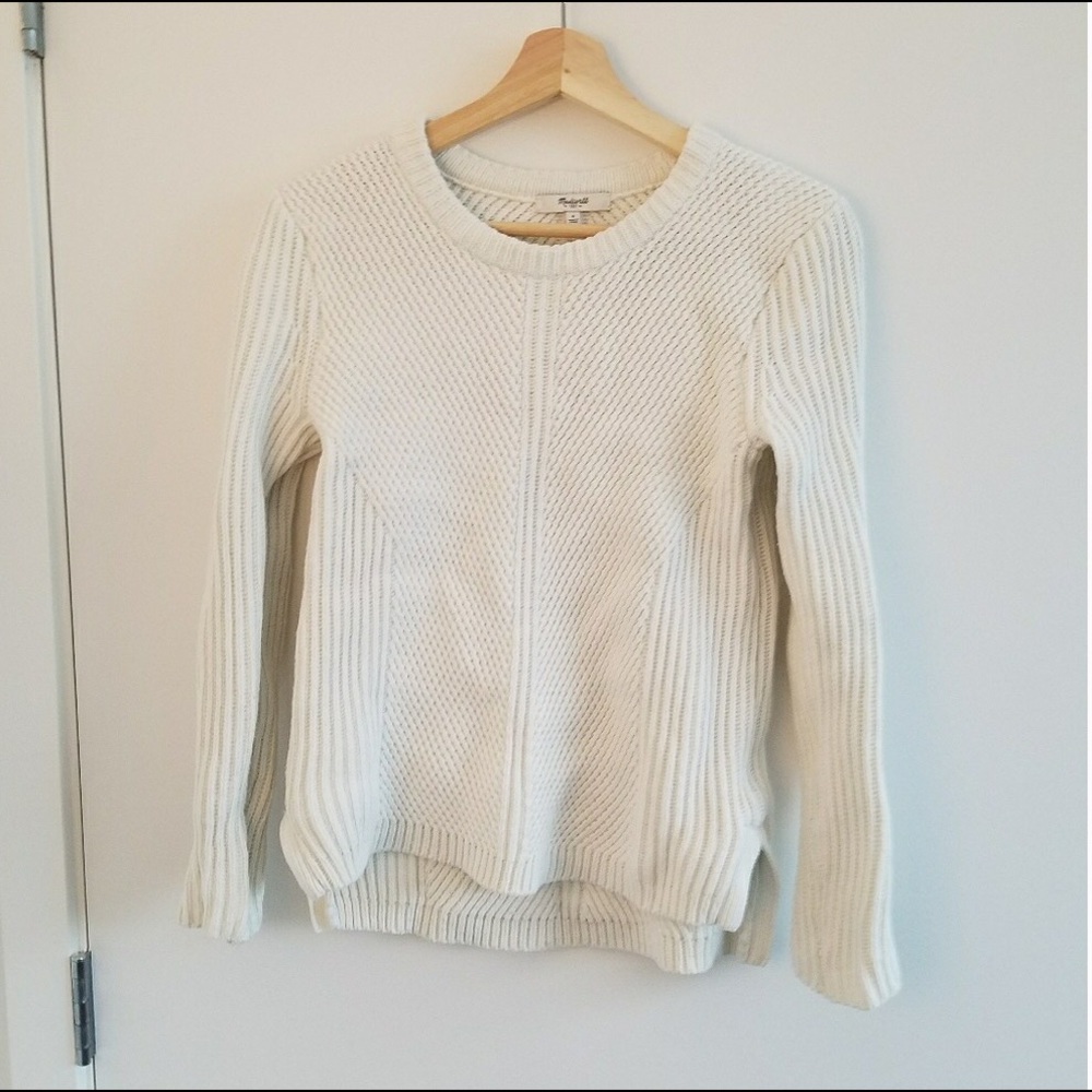 Madewell white sweater